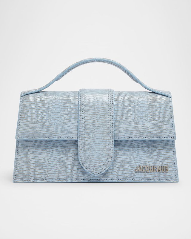 Le Grand Bambino Lizard-Embossed Shoulder Bag
